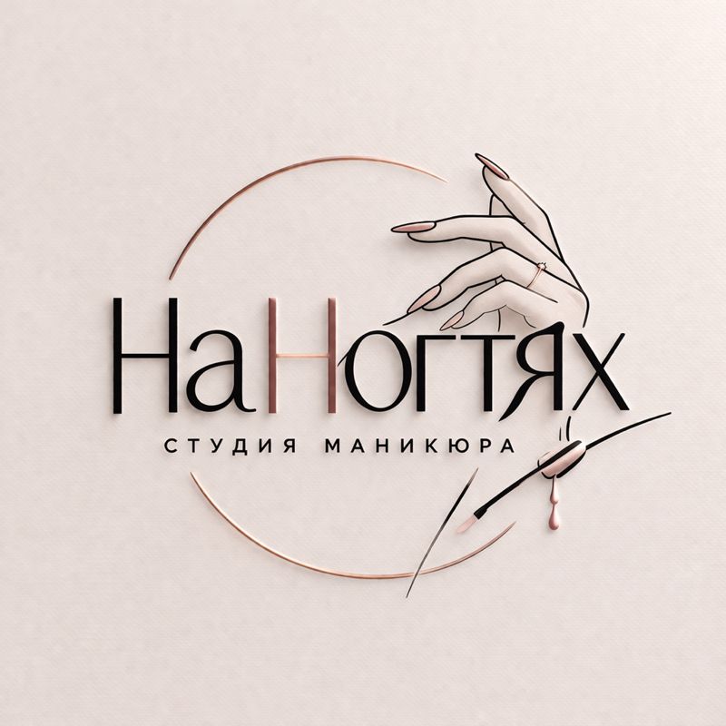 На ногтях