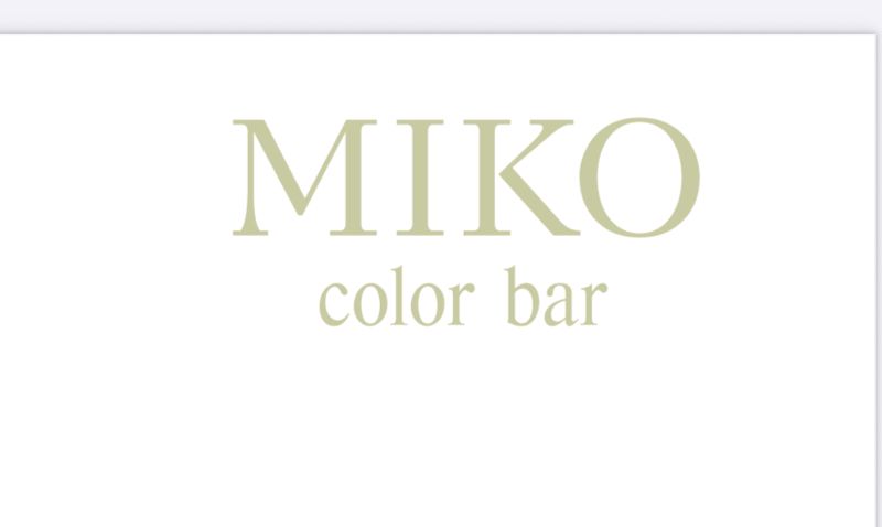 Miko color bar