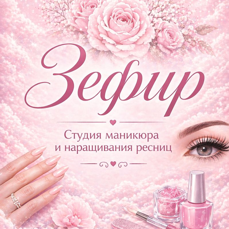 Студия маникюра/педикюра и ресниц «Зефир»