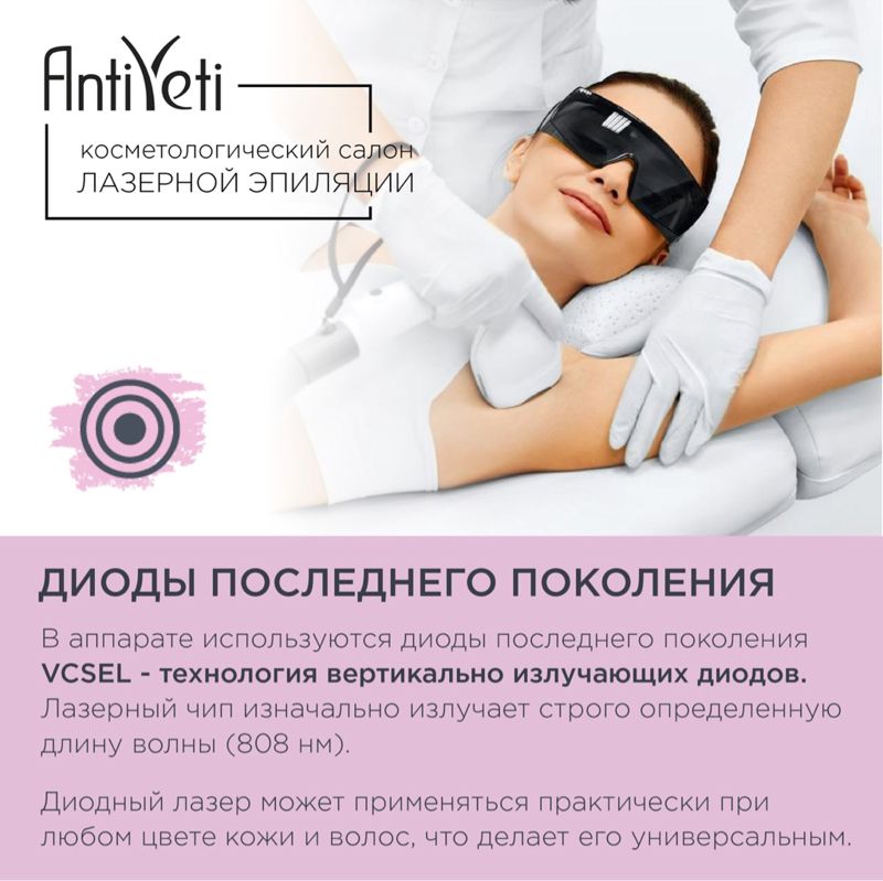 Лазерная эпиляция AntiYeti на Московском